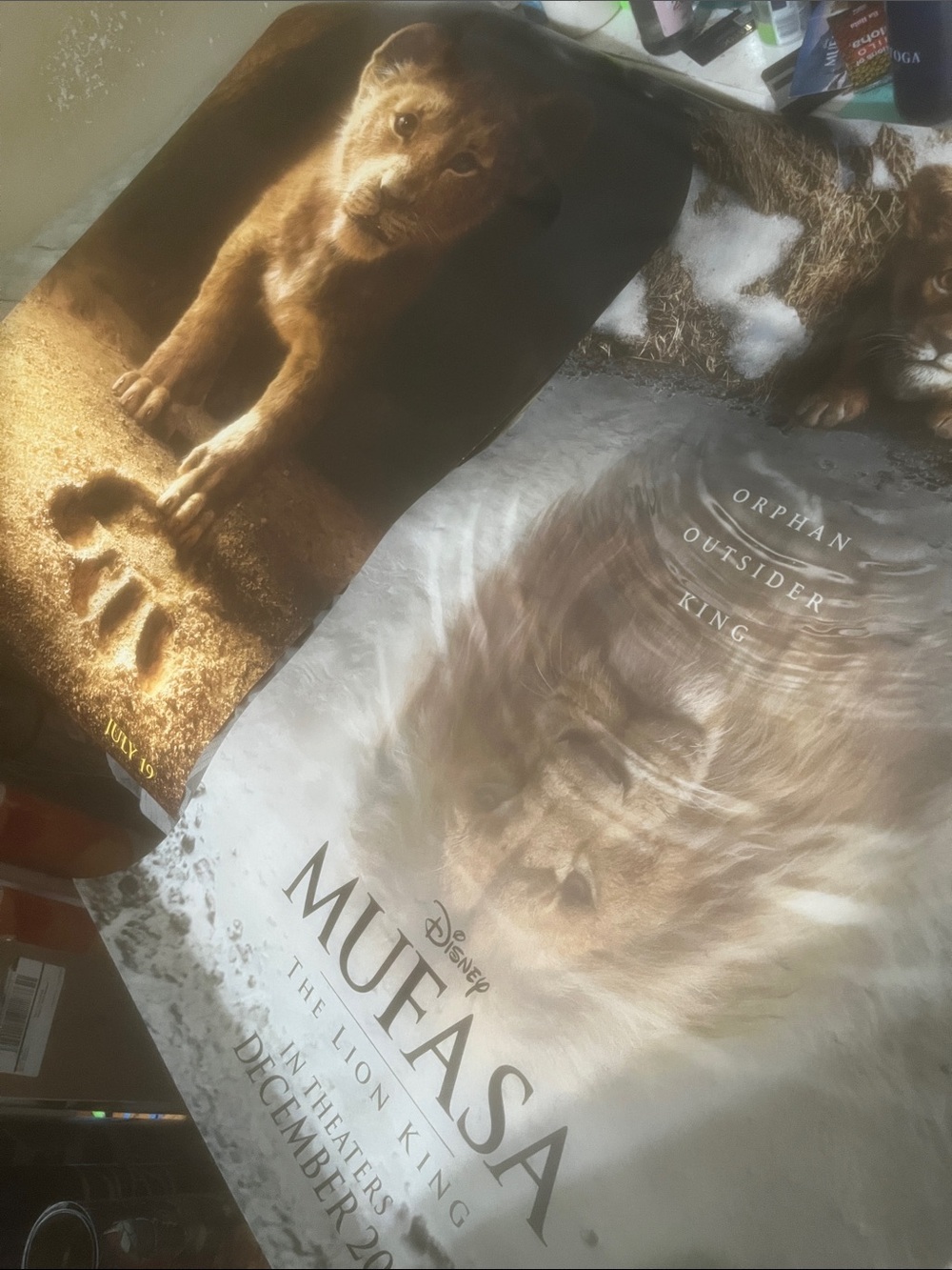 The Lion King 27x40 2019 & 2024 ORIGINAl Disney Movie Poster Theatrical